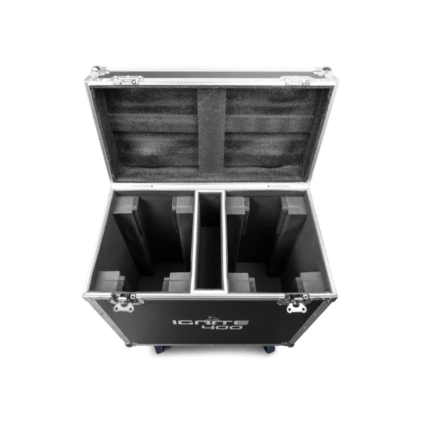 Set IGNITE400 Beamz-pro - Pack de 2 Lyres LED 400W BSW 3en1 CMY Flight Case