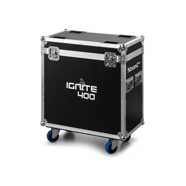 Set IGNITE400 Beamz-pro - Pack de 2 Lyres LED 400W BSW 3en1 CMY Flight Case