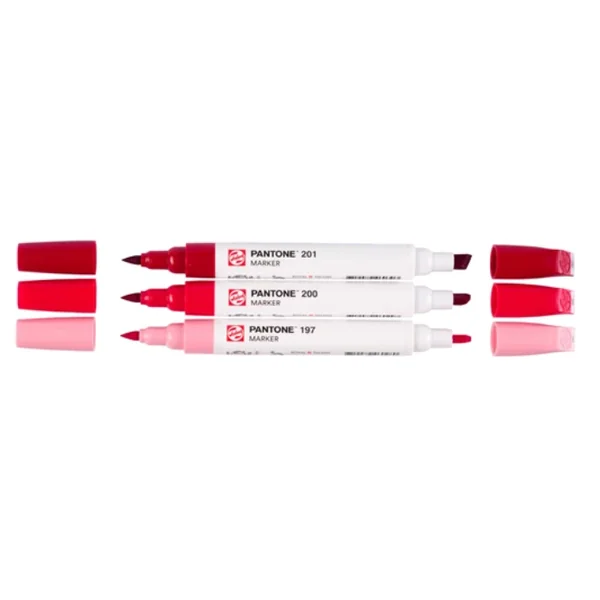 Set marqueur Pantone x 3 red