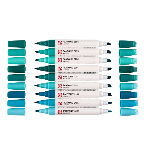 Set marqueur Pantone x 9 blue green