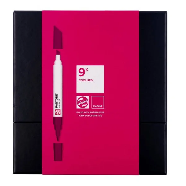 Set marqueur Pantone x 9 cool red