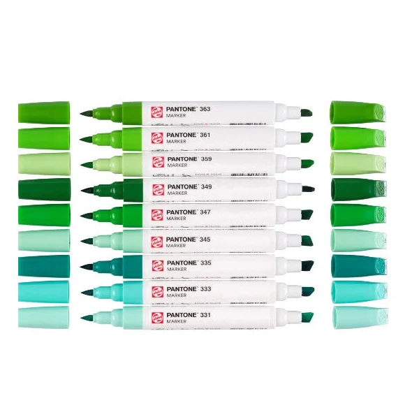 Set marqueur Pantone x 9 green