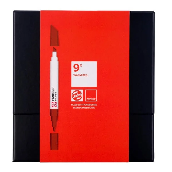 Set marqueur Pantone x 9 warm red