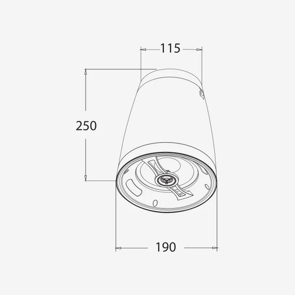 SHP550B Enceinte suspendue 30-15 Watts 100 V