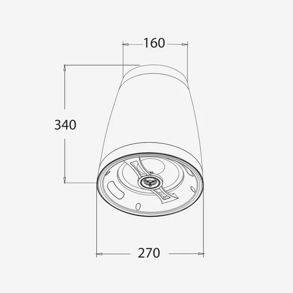 SHP880B Enceinte suspendue 50-25 Watts 100 V