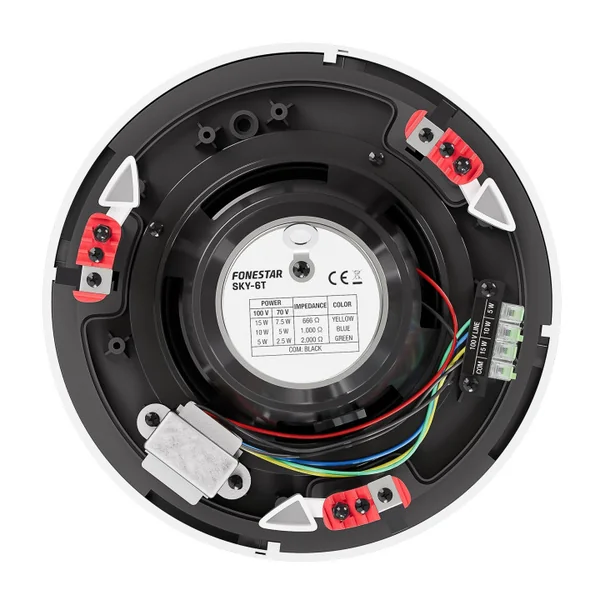 SKY-6T Haut-parleur plafond 15 - 10 - 5 Watts 100 V