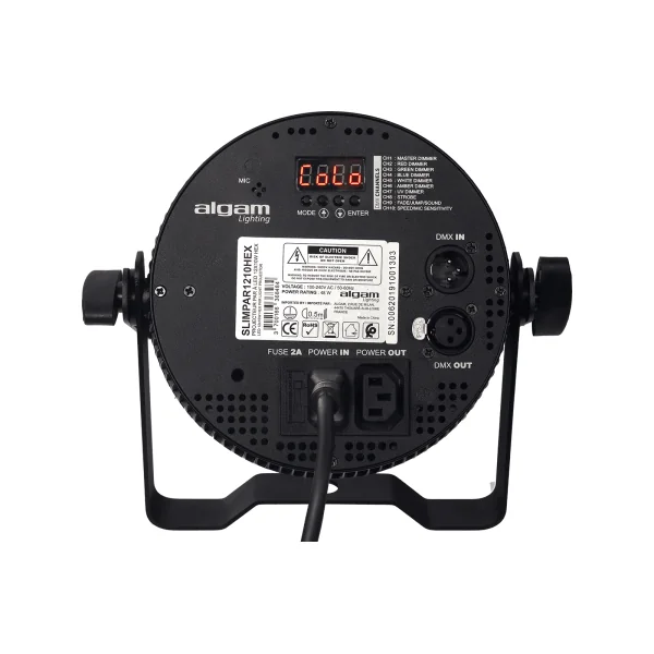 SLIMPAR-1210-HEX Algam Lighting - Projecteur led plat 12 X 10W RGBWA + UV silencieux