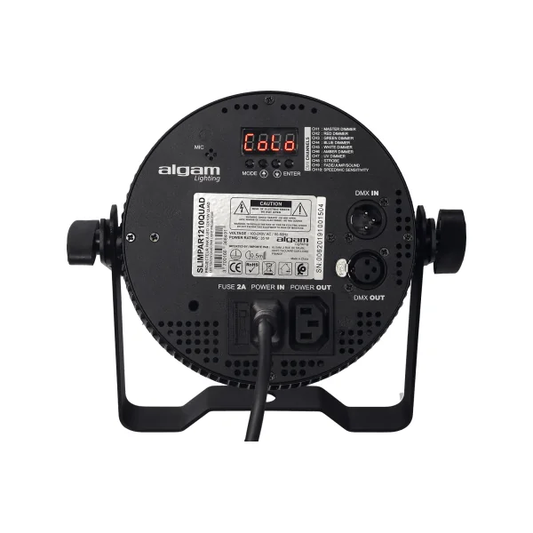 SLIMPAR-1210-QUAD Algam lighting - Projecteur led plat 12 X 10W RGBW silencieux