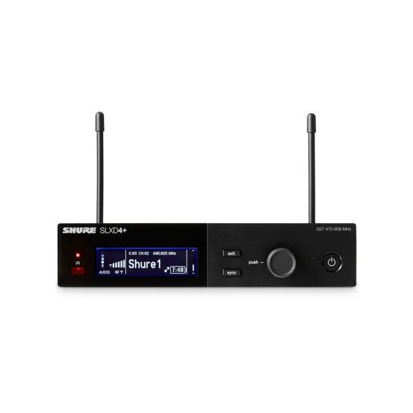 SLXD4+E-G65 SHURE - Récepteur SLX-D Large Bande 470-606 MHz