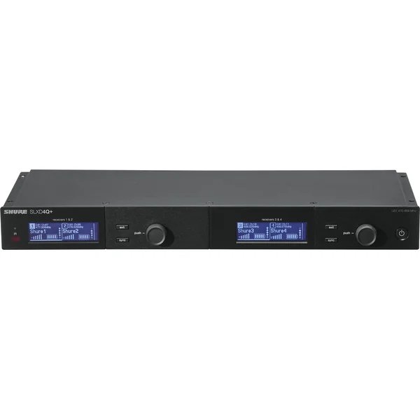 SLXD4Q+E-G65 SHURE Récepteur quad bande G65 470-606 MHz HF numérique