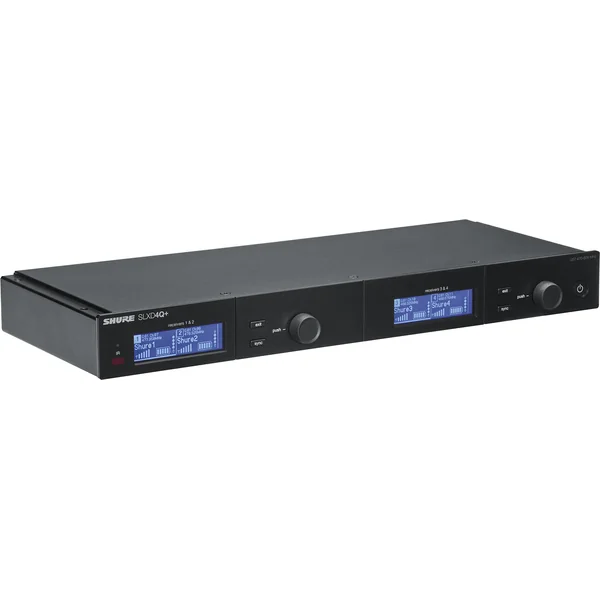 SLXD4Q+E-G65 SHURE Récepteur quad bande G65 470-606 MHz HF numérique