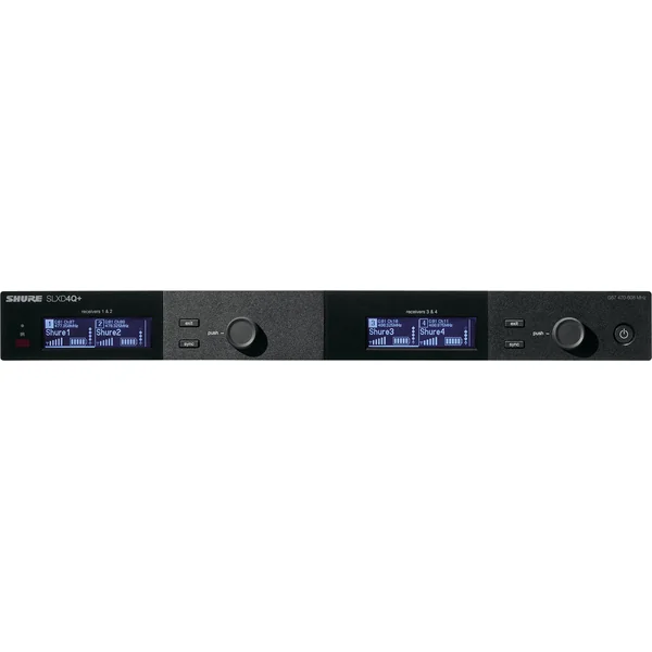 SLXD4Q+E-G65 SHURE Récepteur quad bande G65 470-606 MHz HF numérique