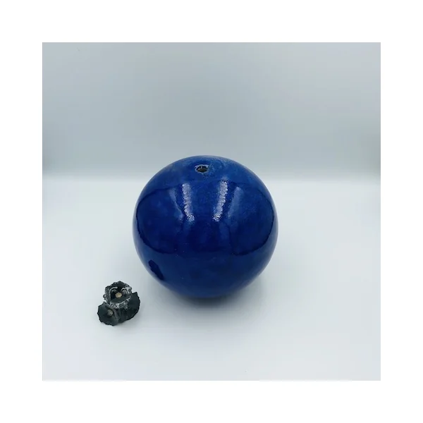 Soliflore cuisson Raku bleu – Sylvie Souton Chany