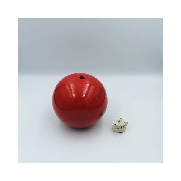 Soliflore cuisson Raku rouge – Sylvie Souton Chany