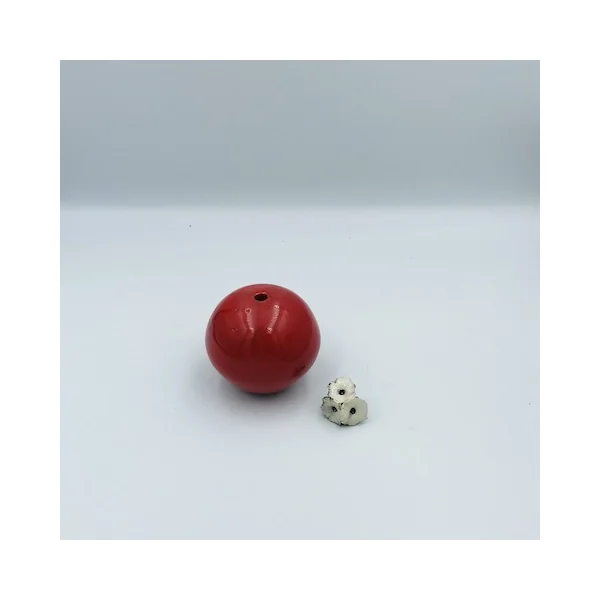 Soliflore cuisson Raku rouge – Sylvie Souton Chany
