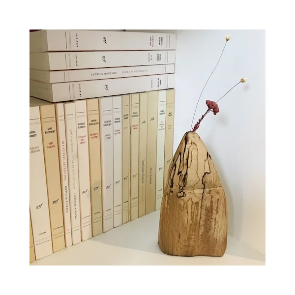 Soliflore en bois 17cm (hêtre) – Victor Giannotta, atelier Sepa