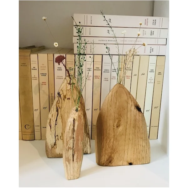 Soliflore en bois 17cm (hêtre) – Victor Giannotta, atelier Sepa