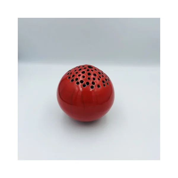 Soliflore Raku ajouré – Sylvie Souton Chany