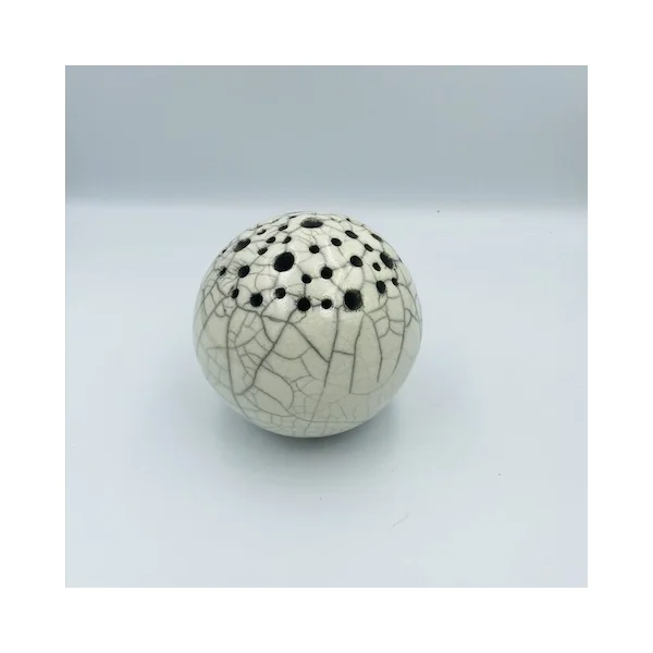 Soliflore Raku ajouré – Sylvie Souton Chany