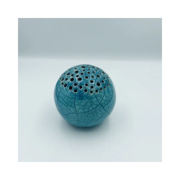 Soliflore Raku ajouré – Sylvie Souton Chany