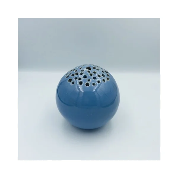 Soliflore Raku ajouré – Sylvie Souton Chany