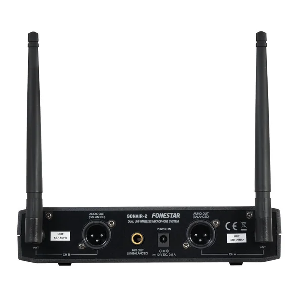 SONAIR-2M Double Microphones UHF sans fil