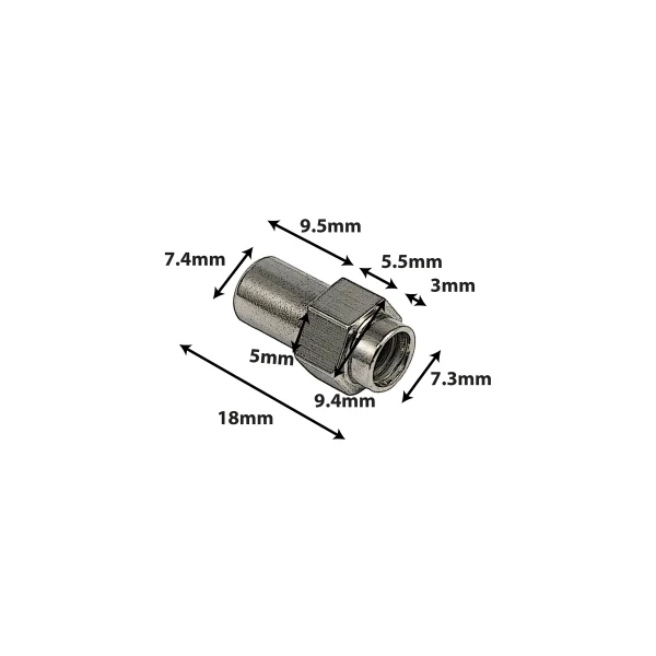SPAREDRUM Cheminee Hexagonale Snhe18B 18mm Laiton Ressort (x4)