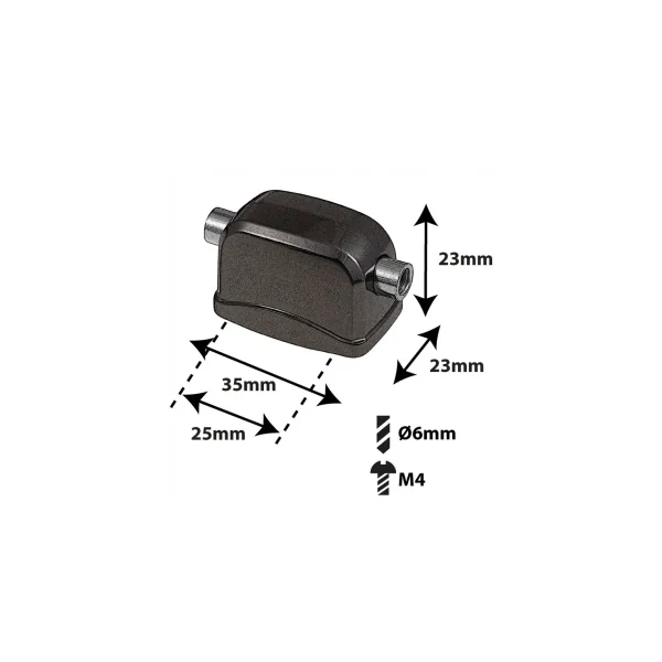 SPAREDRUM Coquille Caisse Claire 25mm Black