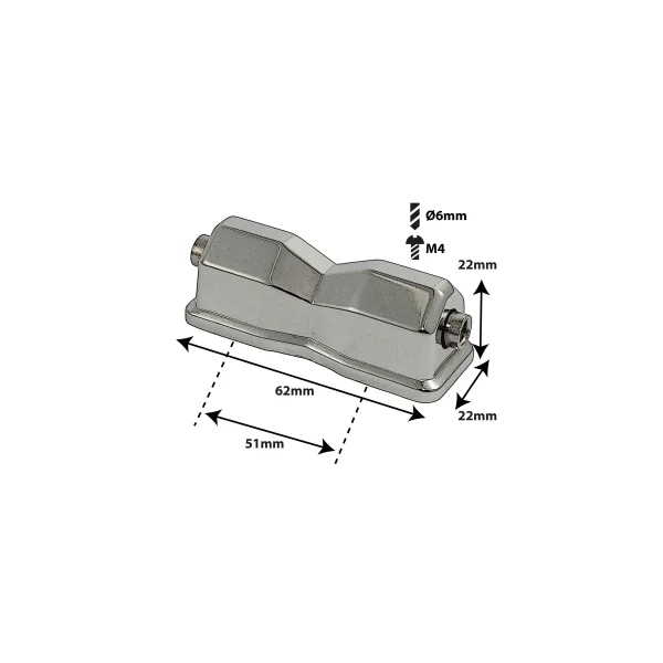 SPAREDRUM Coquille Caisse Claire Entre-Axe = 51mm (x1)