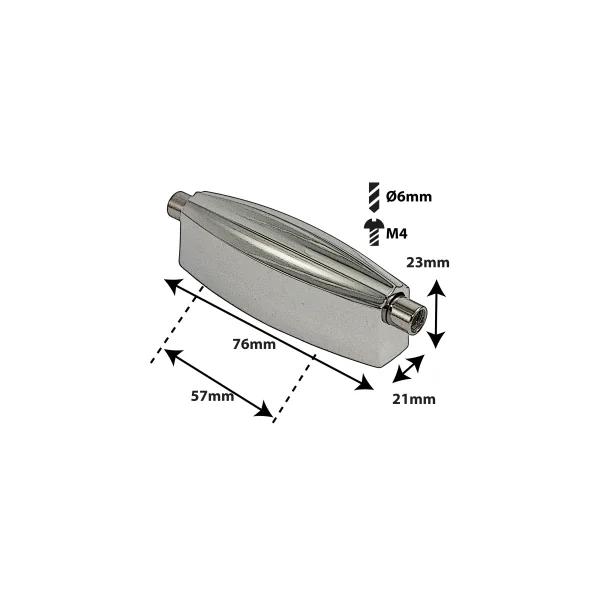 SPAREDRUM Coquille Caisse Claire Radioking Style Entre-Axe = 57mm (x1)