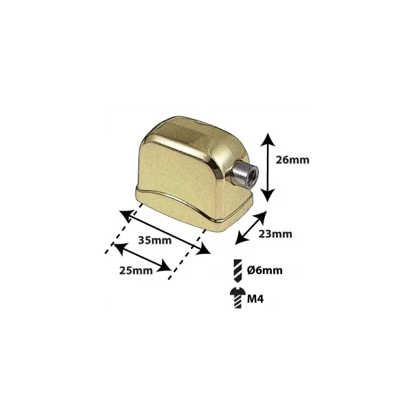 SPAREDRUM Coquille Grosse Caisse 25mm Gold