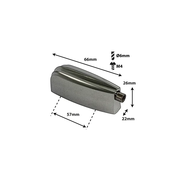 SPAREDRUM Coquille Grosse Caisse Entre-Axe = 57mm (x1) Black