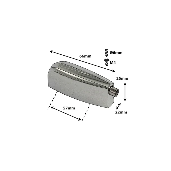 SPAREDRUM Coquille Grosse Caisse Entre-Axe = 57mm (x1)