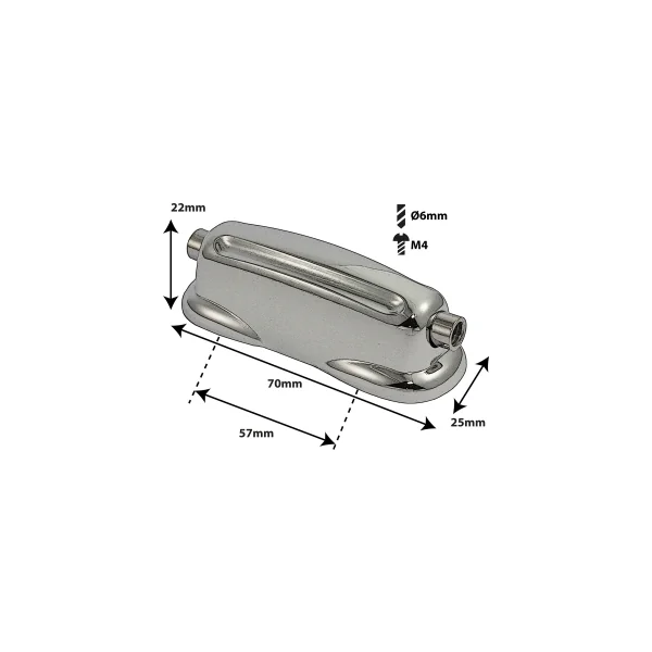 SPAREDRUM Coquille Grosse Caisse Entre-Axe = 57mm (x1)
