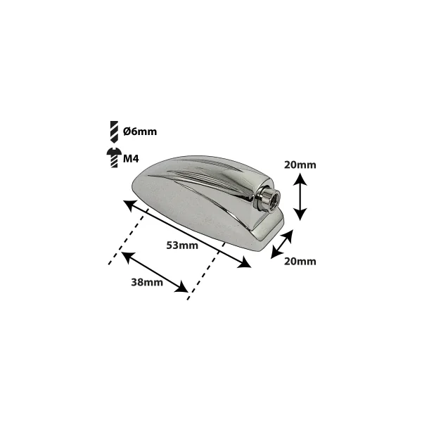 SPAREDRUM Coquille Tm/Caisse Claire/Grosse Caisse Entre-Axe = 38mm (x1)