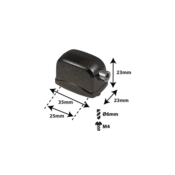 SPAREDRUM Coquille Tom/Caisse Claire 25mm Black