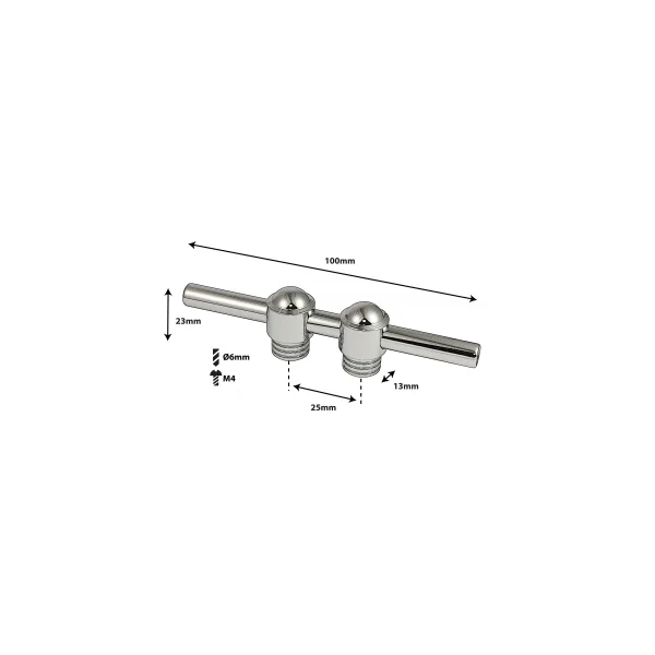 SPAREDRUM Coquille Tube Lug Double Tirant 25mm