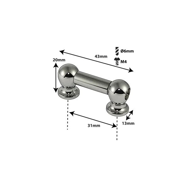 SPAREDRUM Coquille Tube Lug Double Tirant 31mm