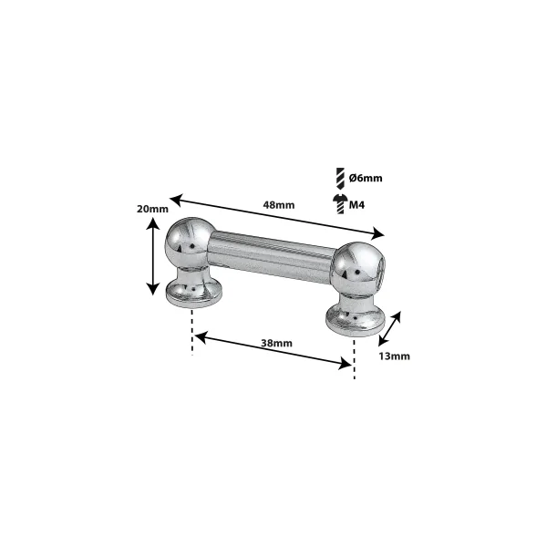 SPAREDRUM Coquille Tube Lug Double Tirant 38mm