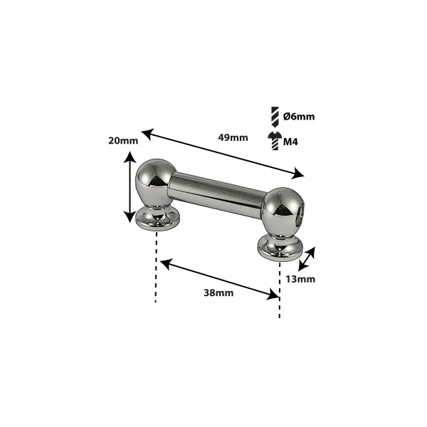 SPAREDRUM Coquille Tube Lug Double Tirant 38mm