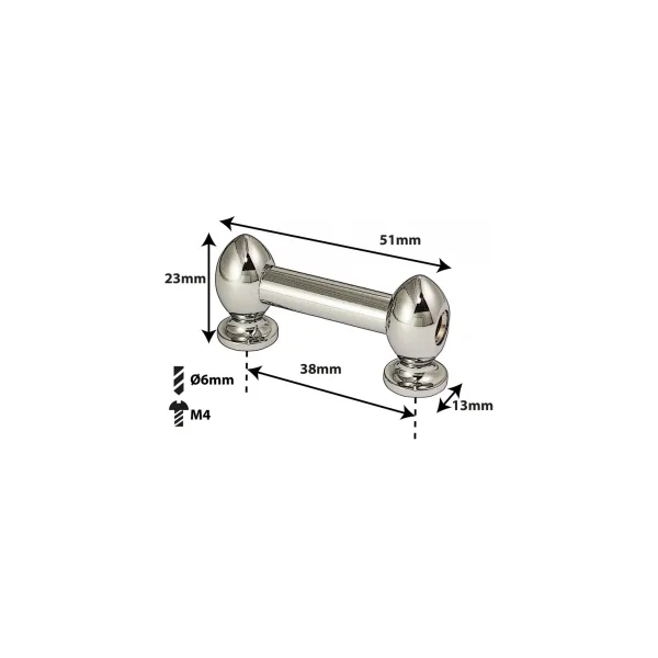 SPAREDRUM Coquille Tube Lug Double Tirant 38mm