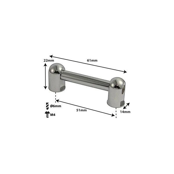 SPAREDRUM Coquille Tube Lug Double Tirant 51mm
