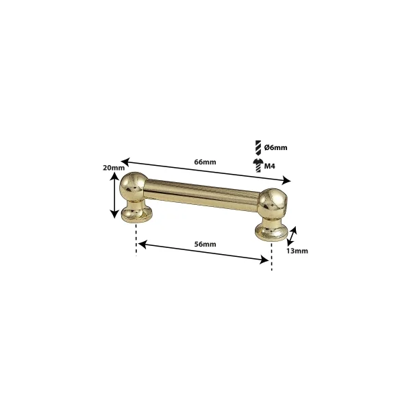 SPAREDRUM Coquille Tube Lug Double Tirant 56mm Gold