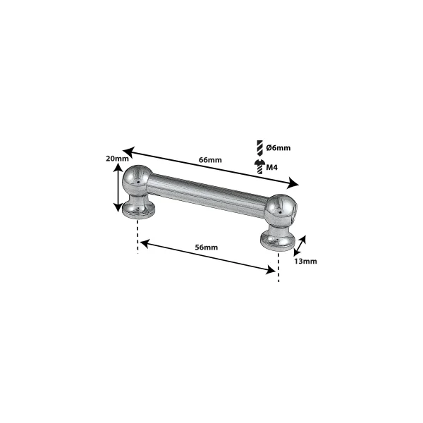 SPAREDRUM Coquille Tube Lug Double Tirant 56mm