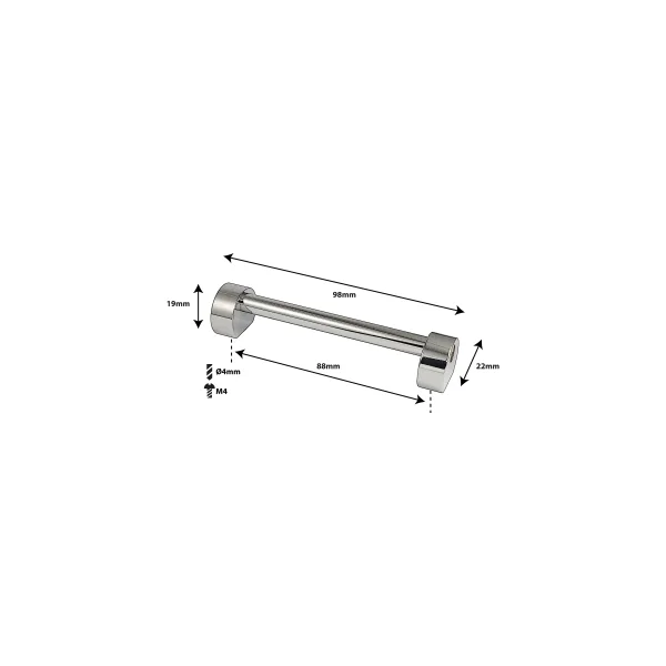 SPAREDRUM Coquille Tube Lug Double Tirant 88mm