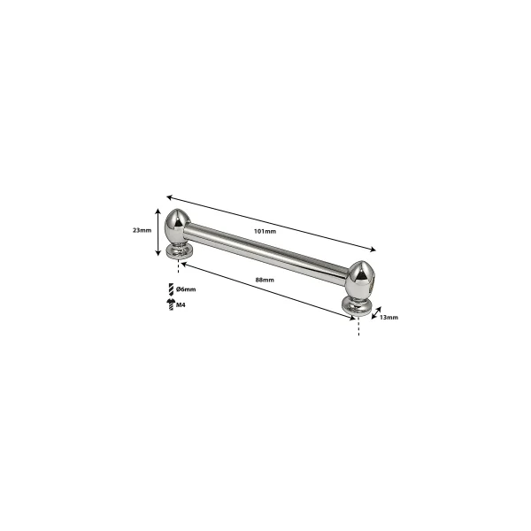 SPAREDRUM Coquille Tube Lug Double Tirant 88mm