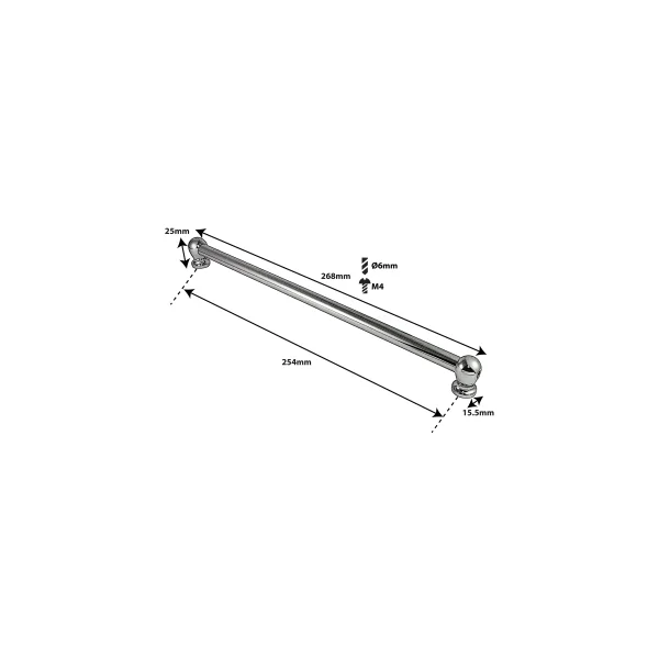 SPAREDRUM Coquille Tube Lug Grosse Caisse Double Tirant 51mm