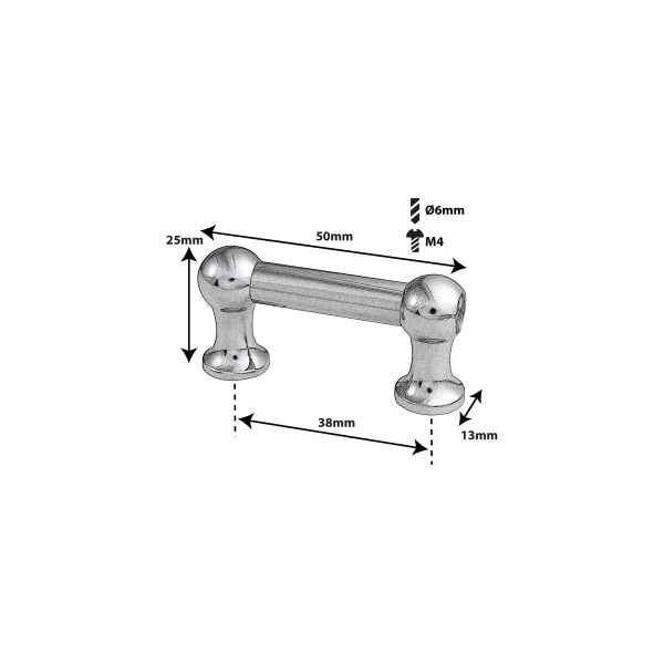 SPAREDRUM Coquille Tube Lug Mono Tirant 38mm Grosse Caisse