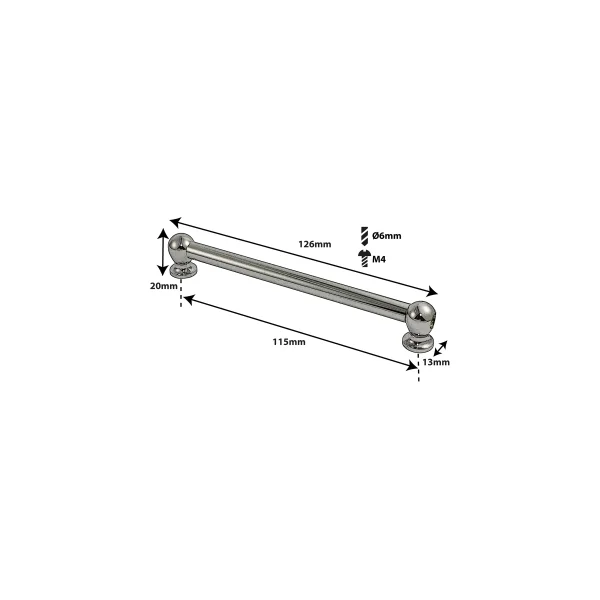 SPAREDRUM Coquille Tube Lug Simple Tirant 115mm