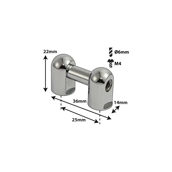 SPAREDRUM Coquille Tube Lug Simple Tirant 25mm